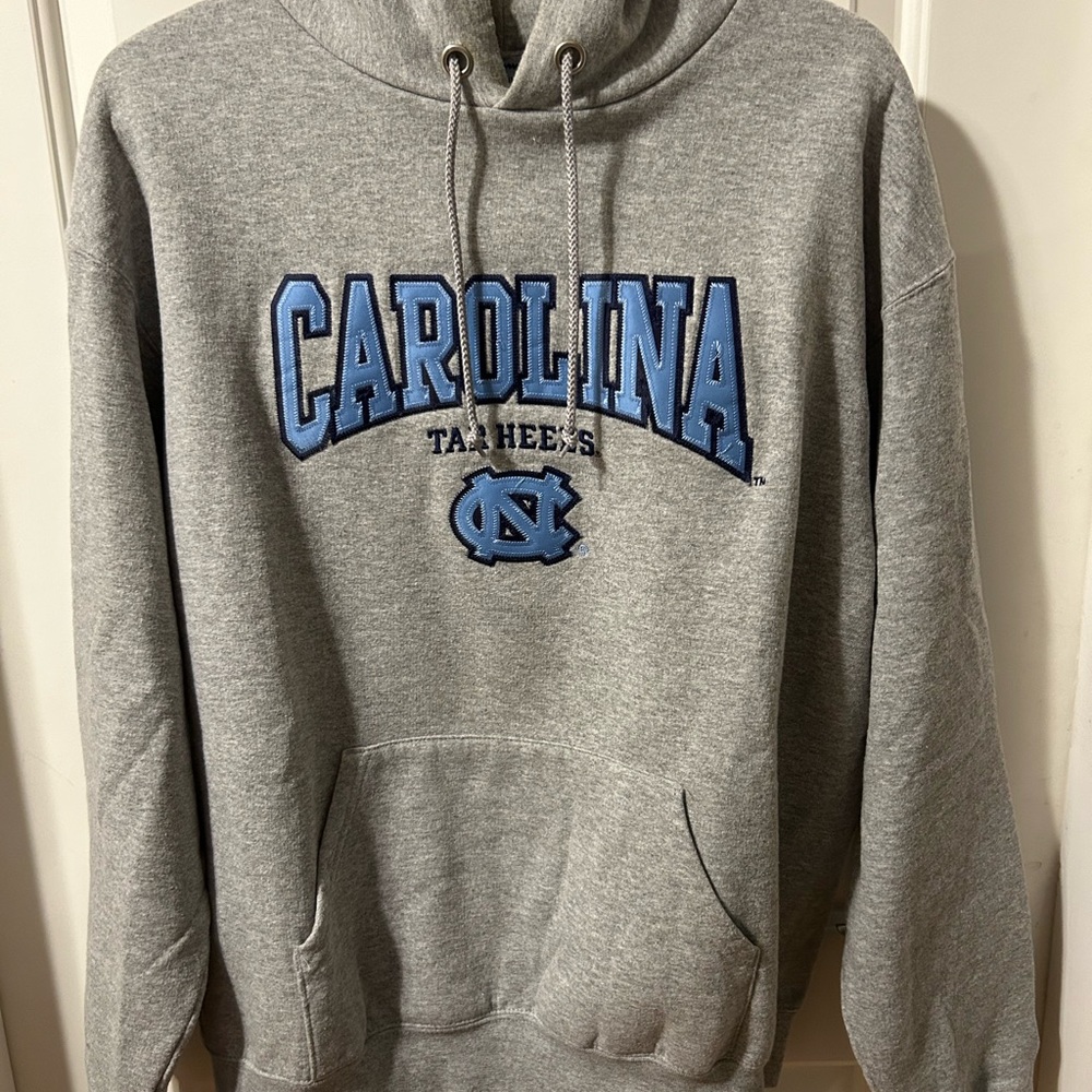 Carolina Champion Gray Hoodie with Blue Graphic - Large - NWOT